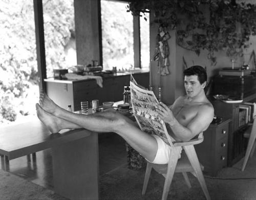 Sid Avery - Rock Hudson at Home in North Hollywood