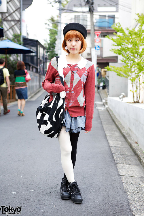 23-year-old Ayu in Harajuku w/ Vivienne Westood, I Am I &amp; Marimekko.