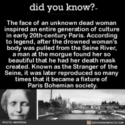 did-you-kno:  The face of an unknown dead