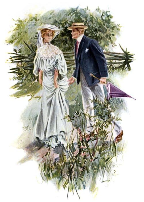 oldbookillustrations: I do not intend to be catechized by you, sir. Harrison Fisher, from The purple