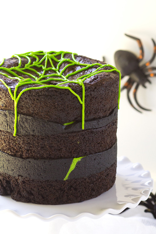 fullcravings:  Spider Egg Brownie Cake Congratulations cookiedoughandovenmitt for adult photos