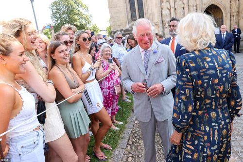 The Prince of Wales, Patron, Exeter Cathedral Development Appeal, and The Duchess of Cornwall visit 