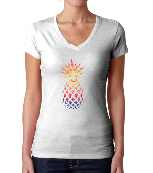 Pineapple Shirt Pineapple Tshirt Pineapple Clothing Pineapple Tee Fruit Shirt Pineapple Print Hawaii