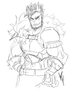 An actual king i drew on stream
