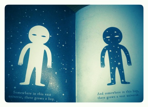 dreamdrophy:  “somewhere in this vast universe, there grows a boy”  “and somewhere in this boy, there grows a vast universe”