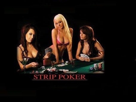 College girls strip poker game