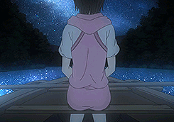 lemedy:shinsekai yori ◆ saki and shun's canoe ride“It’s like we’re floating in space.”