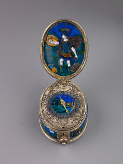 met-robert-lehman:  Watch by Suzanne de Court, Robert Lehman CollectionRobert Lehman Collection, 1975 Metropolitan Museum of Art, New York, NYMedium: Case of brass with plaques of painted enamel on copper, partly gilt and partly silvered, and silver-gilt