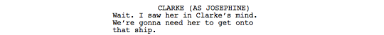 Second up, we have Clarke’s soul-shattering realization about Abby.