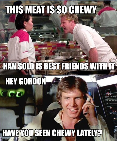 scificity:  http://scificity.tumblr.com Maybe Jar Jar helped cook it. 
