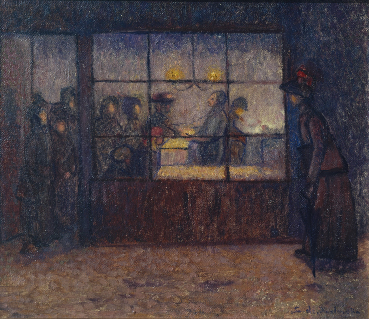 Fried Fish Shop, c.1907 by Stanislawa de Karlowska (Polish, 1876–1952)