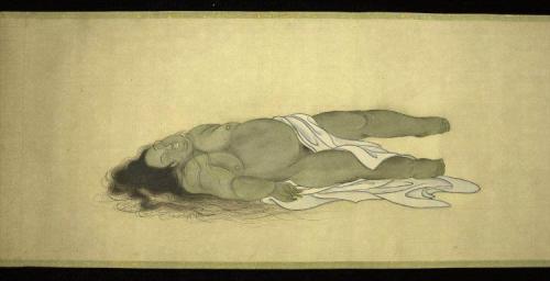 linaliee:  Kobayashi Eitaku Body of a Courtesan in 9 stages of Decomposition, c. 1870. 