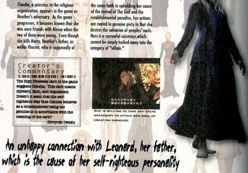 disco-dancer-donna:  The High Priestess Tarot Card from Translated Memories - The Book of Lost Memories   Claudia is one of my favorite characters, not just in the Silent Hill series but in anything, and this does a pretty good job explaining why.