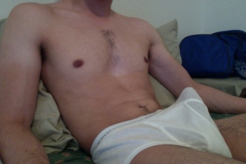 bigbroth4u:  A hard cock in tighty whities turns me on.  Think YOU can turn me on? Show me! Find @bigbroth4u on Twitter for even more sexy shenanigans. Like this blog? Please rate it at BestMaleBlogs!   