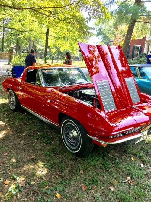 Mmmmmmm, 1963 split-window with a 327 4-speed at a car show a few weeks ago. I assume it&rsquo;s a S