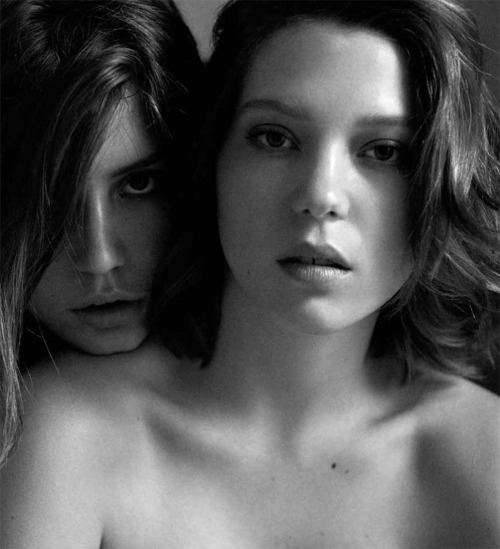 vmagazine:  Léa Seydoux and Adèle Exarchopoulos photographed by Mikael Jansson and styled by Karl Templer for Interview Nov 2013 - shot in Paris Sept 2013 ‘Blue Is the Warmest Color’ starring Léa Seydoux and Adèle Exarchopoulos, is a French