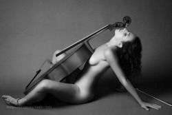 carlosbattousai:  The Naked Cellist by photorp1962