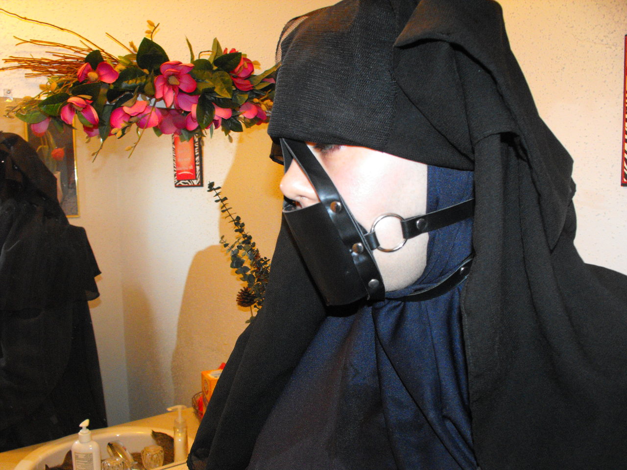sensualhumiliation:  The complete domination behind the hijab… 