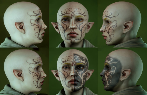 becausedragonage:  becausedragonage:  hey-lavellan:  I don’t know if this has already been done but I’ve seen several people in the last couple of days asking around for a good reference of all the vallaslin in the game so I put this together. All