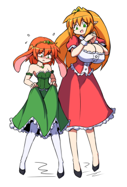 Paulgq:  Parine Trying On One Of Lady Fileana’s Old Dresses.   Cuties X3