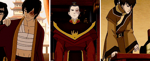 Zuko + (almost) Every Wardrobe Change Throughout Avatar The Last Airbender