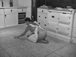 daddyskennel:  A clean home, is a happy home. Theme of the Night: Cleaning on all fours for Master 