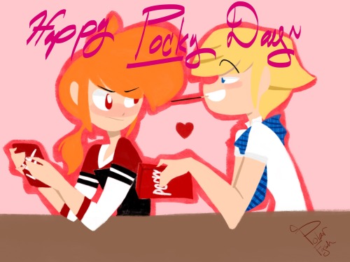 Happy Pocky Day! Okay Its Still 11/11 Even Though Its Late And I Only Have An Hour Late But Better Late