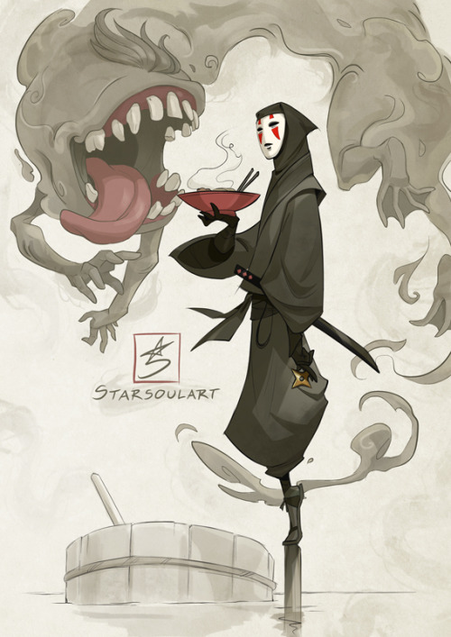 Ninja Kaonashi redesign for CDChallenge - Spirited Away!Kindly no repost.StarSoulArt: Twitter | Inst