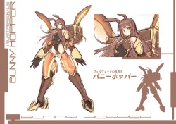 catwithabrush:    「レムナント・ストラトスVol2」 ヴェルヴェットの専用IS「バニーホッパー」 Velvet personal IS [Bunny Hopper]One of the designs for Vol.2 of Remnant Stratoshttps://twitter.com/CatWithABrush/status/726506851827748865