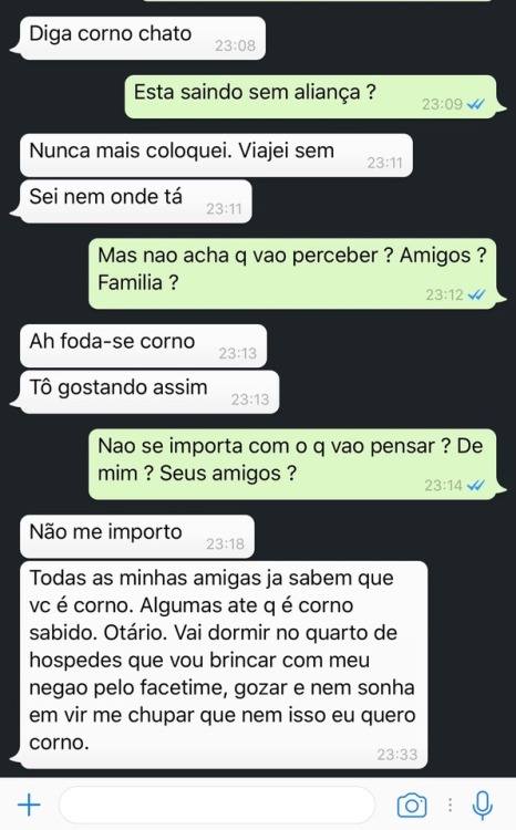 cornocariocahumilhado:Papo do dia !!