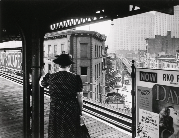 kvetchlandia:
“Arnold Eagle Third Avenue El, Chatham Square Station, New York City c.1940
”