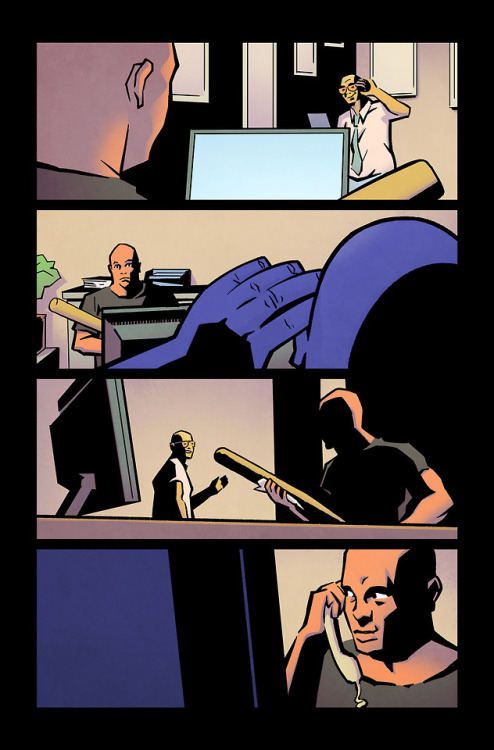 Selection of pages from Image Comics ‘Ringside’ Issue #9. Written by Joe Keatinge, with Lines from N