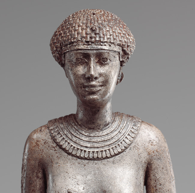 Ancient Egyptian Statuette Of A Woman Late Period Dynasty Reign