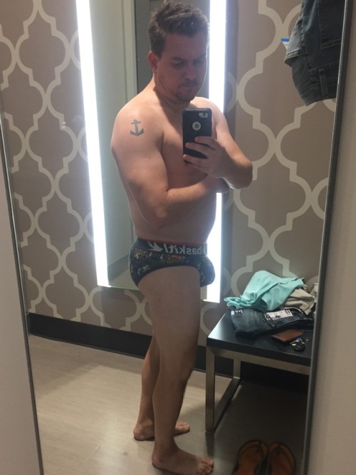 tank-gabe:My name is Ted Striker, and I have a dressing room selfie problem