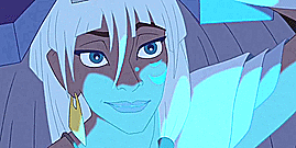 toy-dory:  The power to heal: Kida and Milo first meet each other.