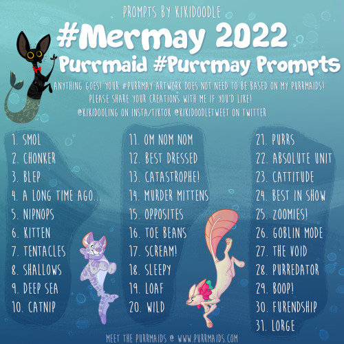 #Purrmay day 5 - nipnop So I drew my sphynx Piggy as a Sphynxalotl Purrmaid! #mermay #mermay2022