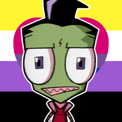 izpride: Zim + Nonbinary/Biromantic flag!