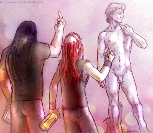 heavymetalzenmaster:  Metalocalypse Drawing Challenge! 7: Draw your favorite friendship! Becaus