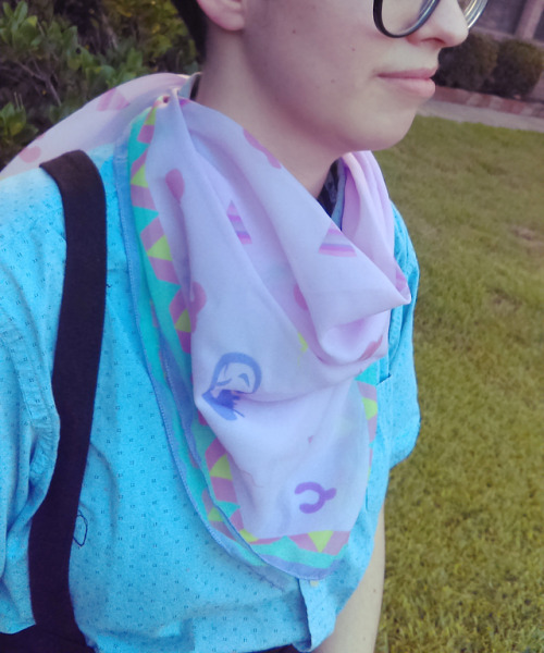 raywoodart:Yume Nikki Pink Sea chiffon scarf is back in stock!