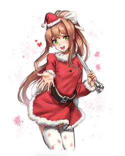 athenawyrm:Merry Monika Christmas