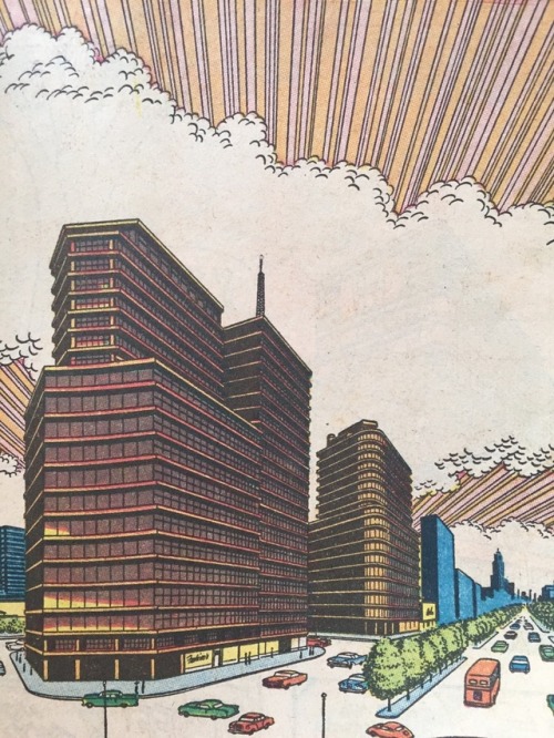 Arquitectura moderna mexicana en Dennis the Menace in Mexico, 1960. Los Manantiales, Torre de Rector