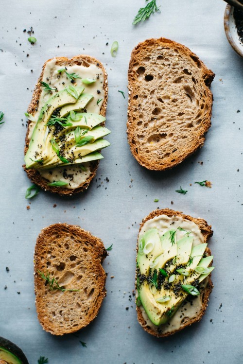 guardians-of-the-food: Miso Tahini Avocado Toast with Black Sesame Gomasio