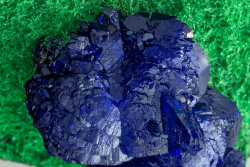 underthescopeminerals:    Azurite with Malachite