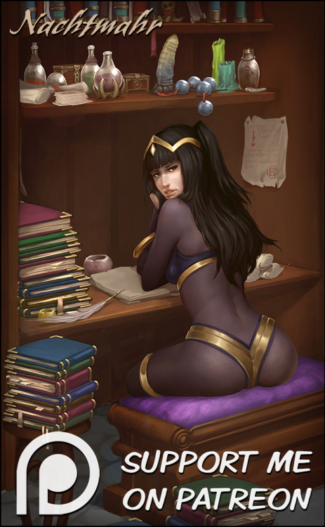 hf-nachtmahr: Yay! My first piece for JRPG October is finished. It’s Tharja from Fire Emblem readin