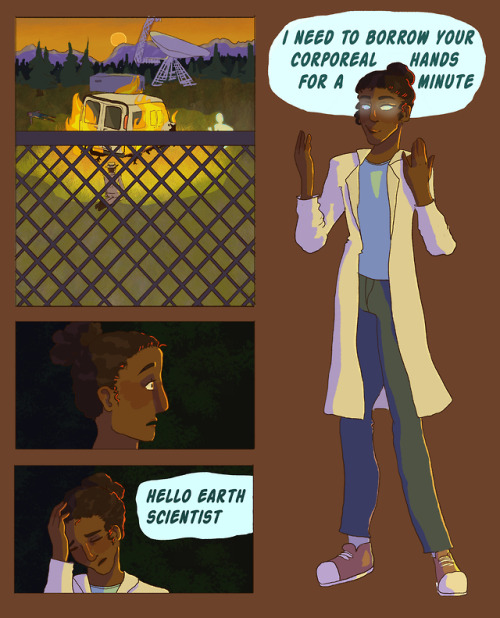 dramatic-audio:pseudovi:ep 27 y’all,,, it was wild[ID: a short comic of Dr. Sara Drake from TA