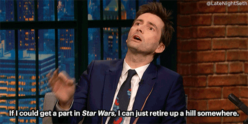 latenightseth:    Jessica Jones’ David Tennant loved Doctor Who and comics as a kid, so now he’s living the dream. 