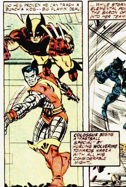 eman65: artnautics:The Fastball Special: X-Men Wolverine and Colossus’ special attack The Fast