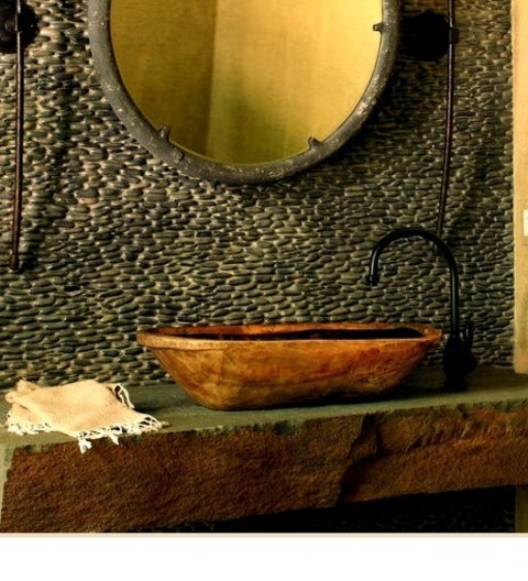 Grand Rapids Bathroom Powder Room Inspiration For A Powder Room Remodel Featuring A Vessel Sink And Concrete