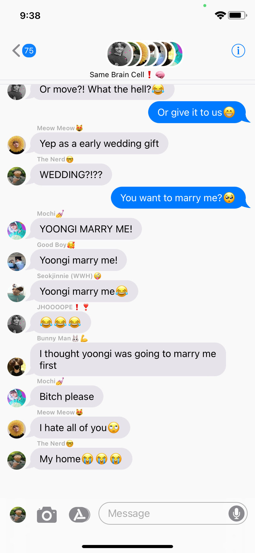 Bts Group Chat: 2.5