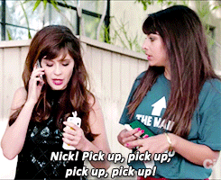 rumpledsmalltownpi: Jess knows Nick’s number by heart. 😍